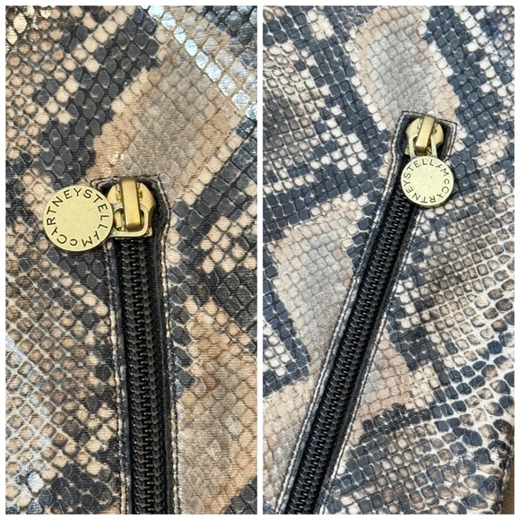 STELLA MCCARTNEY - 100mm Stella Iconic Python Print Boots Size 39 - Picture 15 of 16